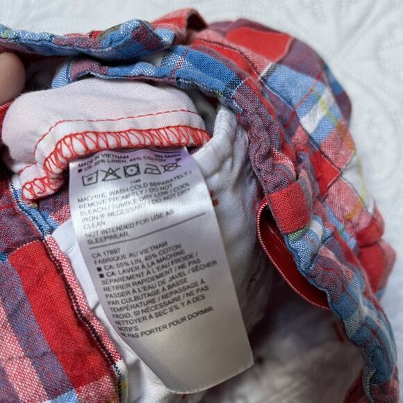 Janie And Jack Plaid Linen Shorts Size 2T - Picture 7 of 8